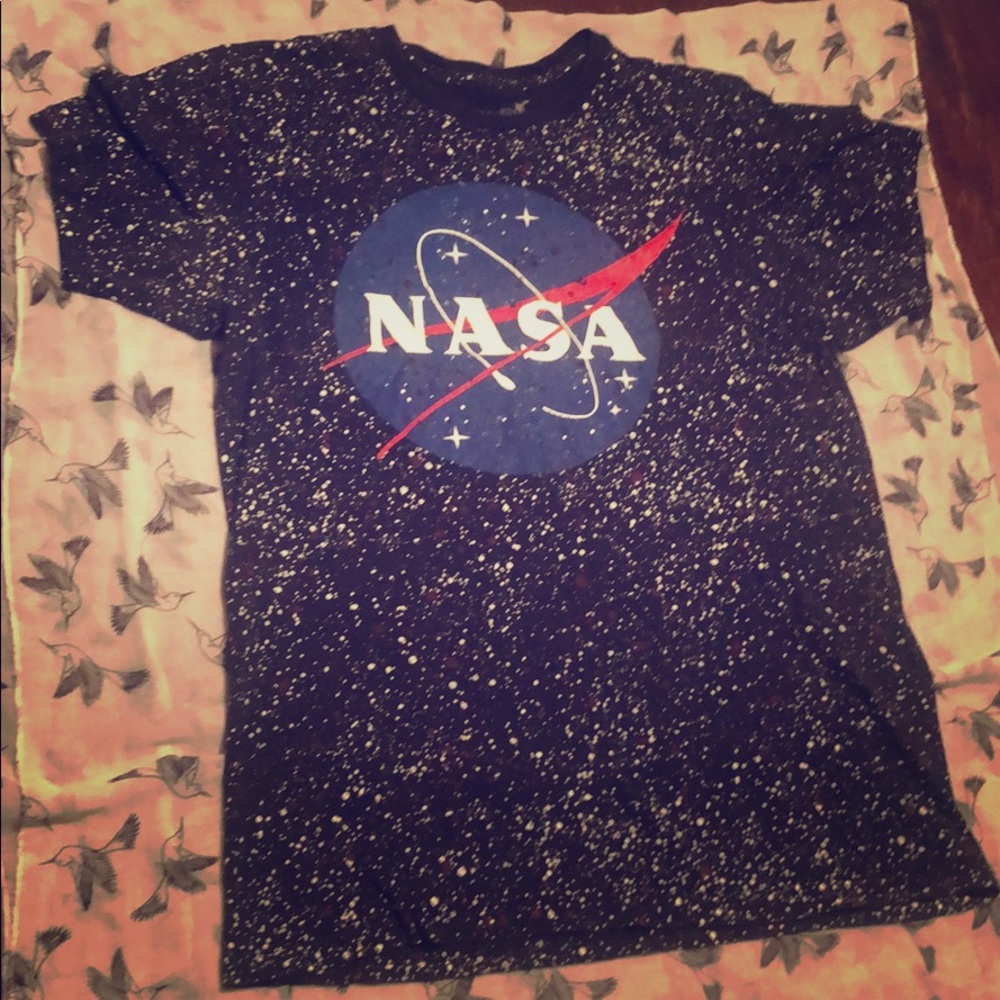 Original markings paint splattered NASA T-shirt